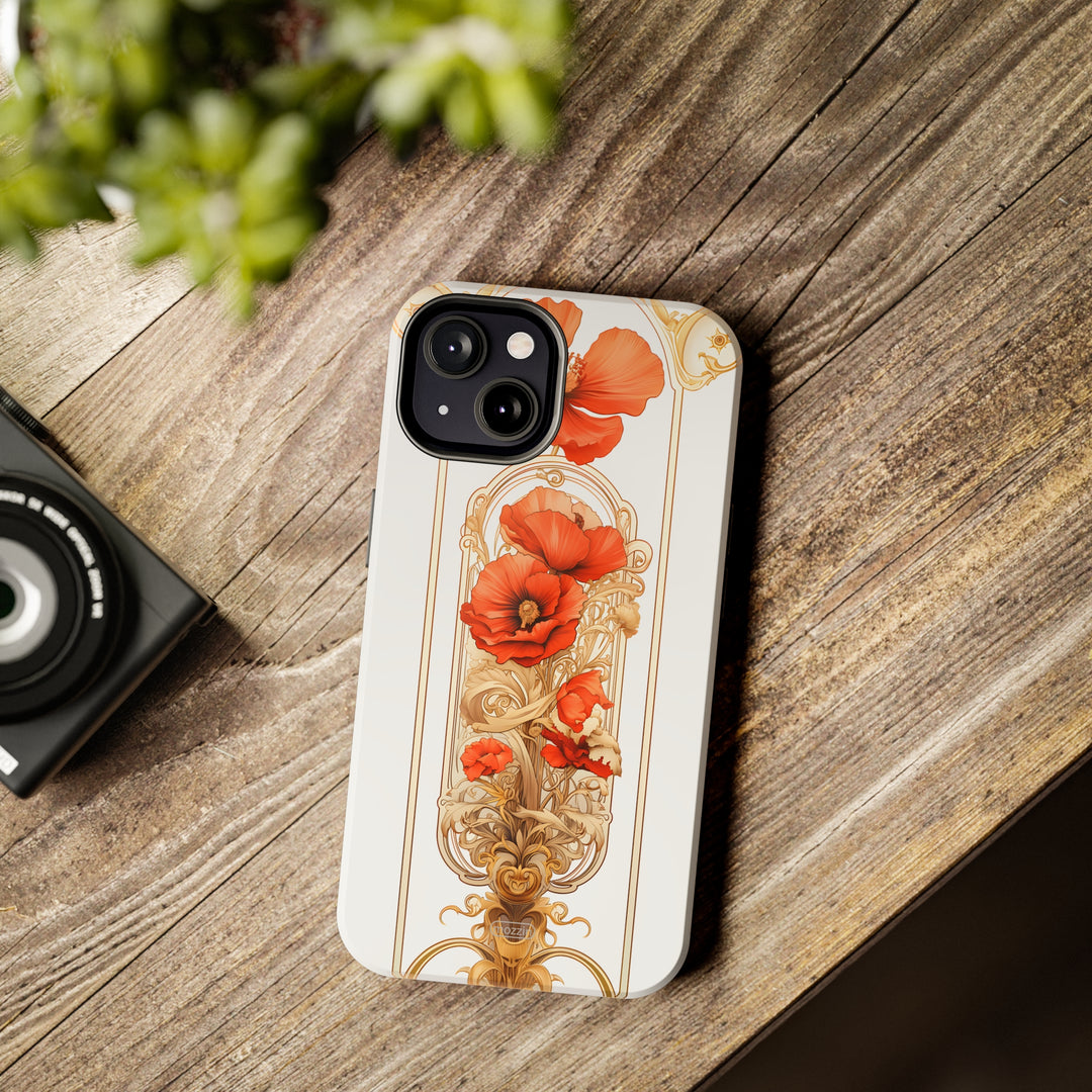 Tough Phone Cases - Birth Flower Aug. - Poppy