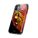 Load image into Gallery viewer, Tough Phone Cases - Water drops on Leaf
