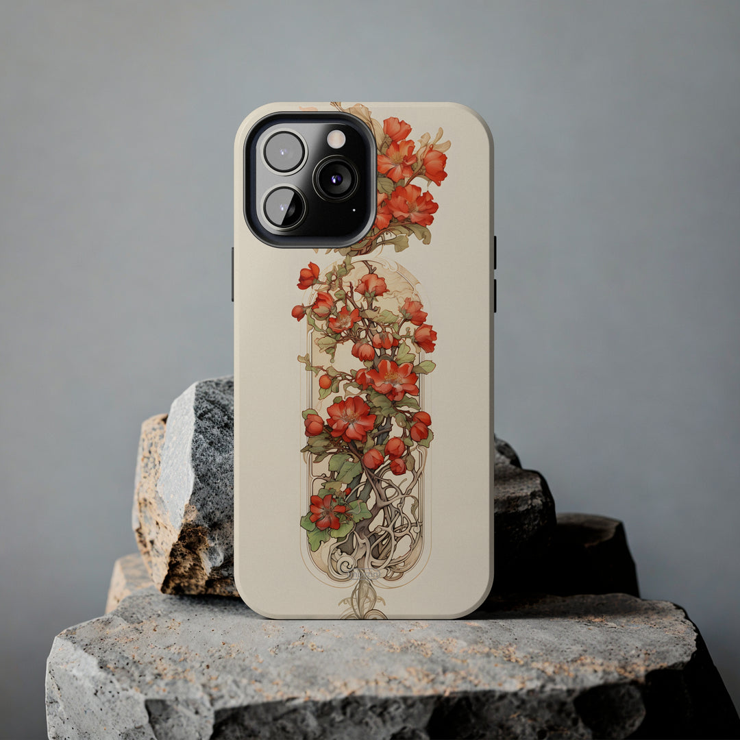Tough Phone Cases - Birth Flower May - Hawthorn