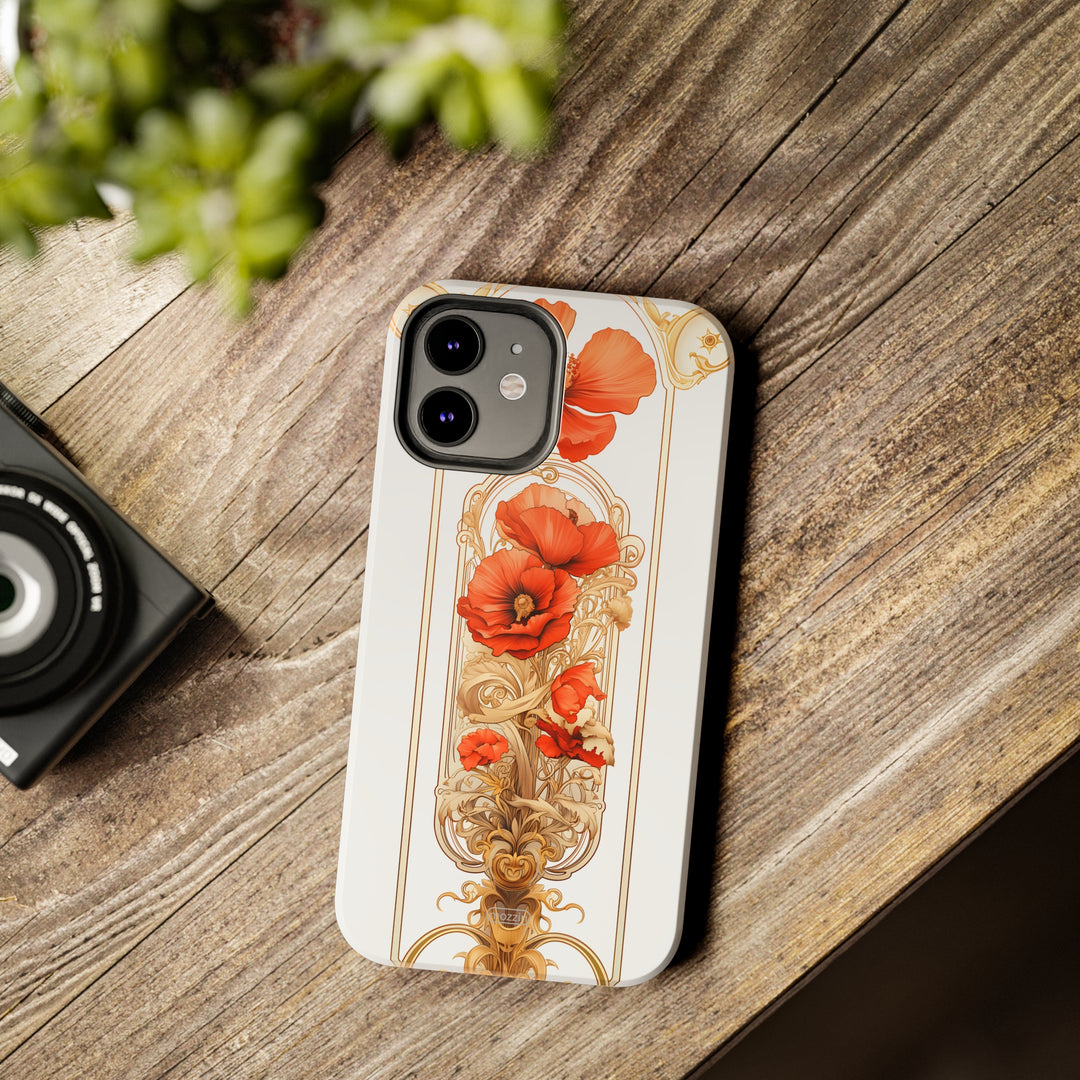 Tough Phone Cases - Birth Flower Aug. - Poppy