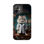 Load image into Gallery viewer, Tough Phone Cases - Serious Doctor Cat