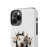 Load image into Gallery viewer, Tough Phone Cases - Labrador Retriever in Wall Hole