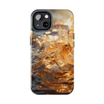 Load image into Gallery viewer, Tough Phone Cases - Golden Sea Sparkles