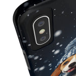 Load image into Gallery viewer, Tough Phone Cases - A Beagle and Snowflakes