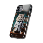 Load image into Gallery viewer, Tough Phone Cases - Serious Doctor Cat
