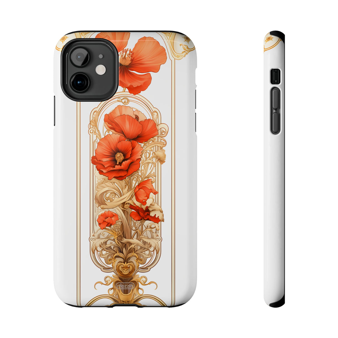 Tough Phone Cases - Birth Flower Aug. - Poppy