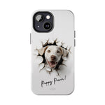 Load image into Gallery viewer, Tough Phone Cases - Labrador Retriever in Wall Hole