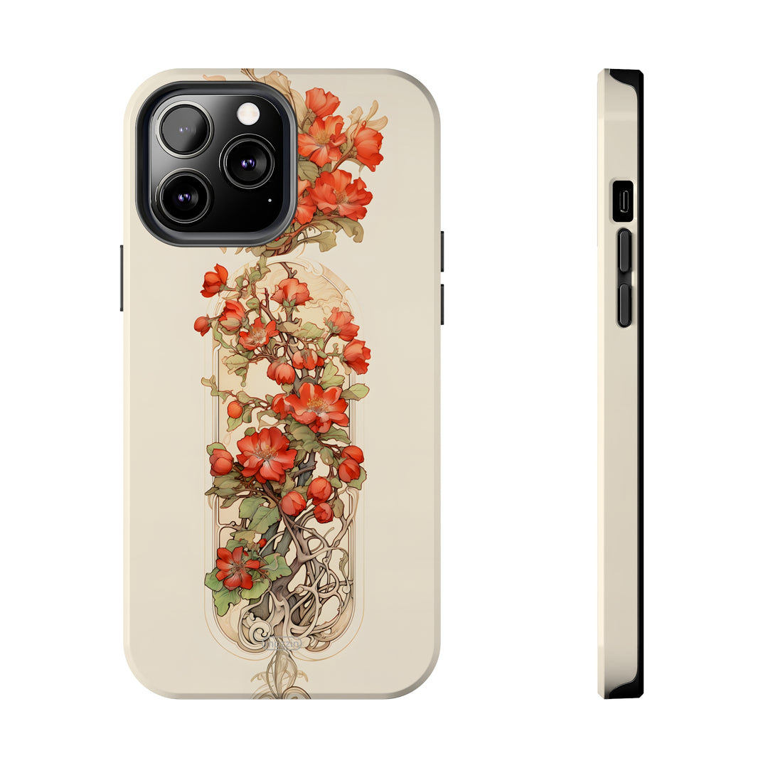 Tough Phone Cases - Birth Flower May - Hawthorn