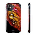 Load image into Gallery viewer, Tough Phone Cases - Water drops on Leaf