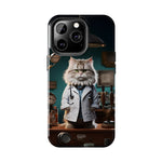 Load image into Gallery viewer, Tough Phone Cases - Serious Doctor Cat
