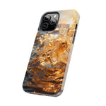 Load image into Gallery viewer, Tough Phone Cases - Golden Sea Sparkles