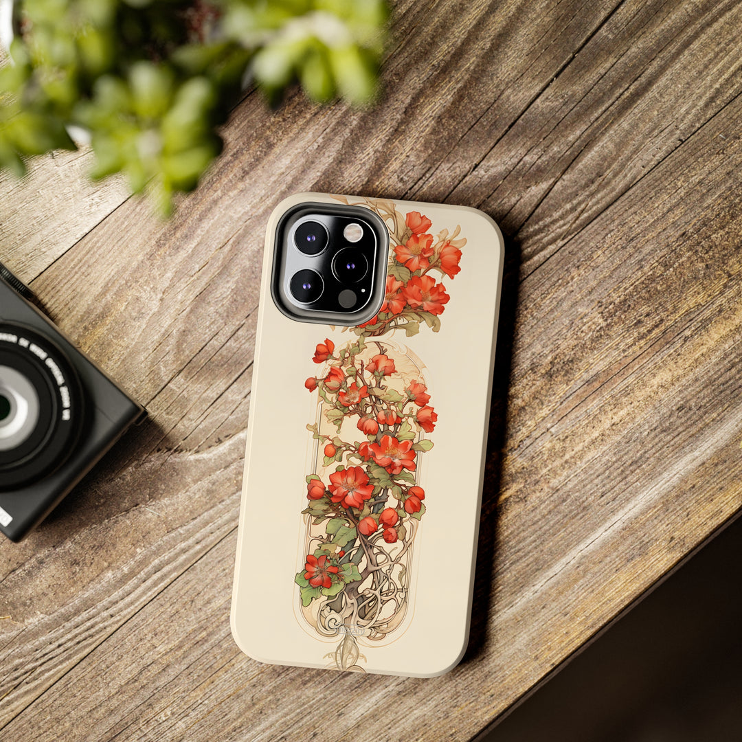 Tough Phone Cases - Birth Flower May - Hawthorn