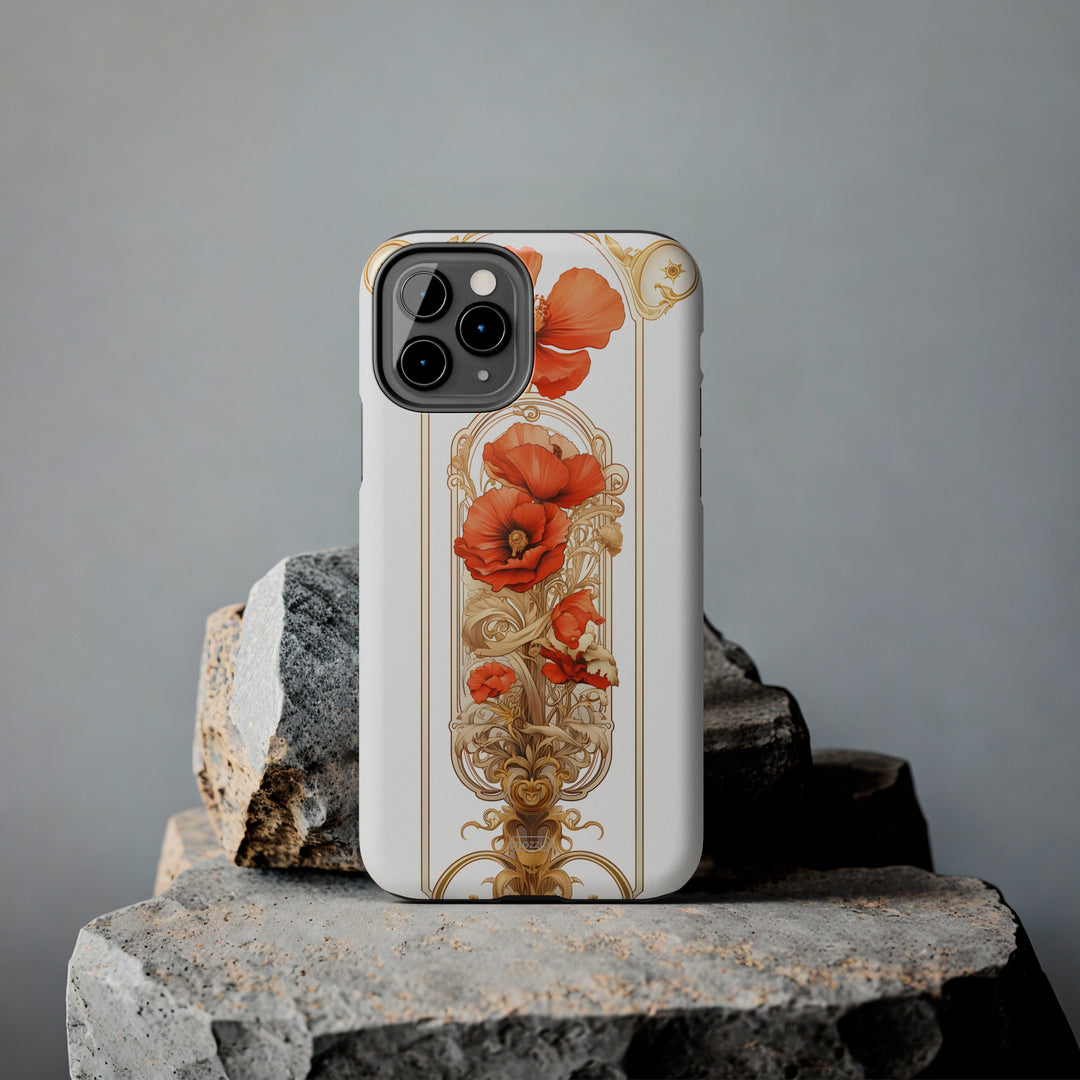 Tough Phone Cases - Birth Flower Aug. - Poppy