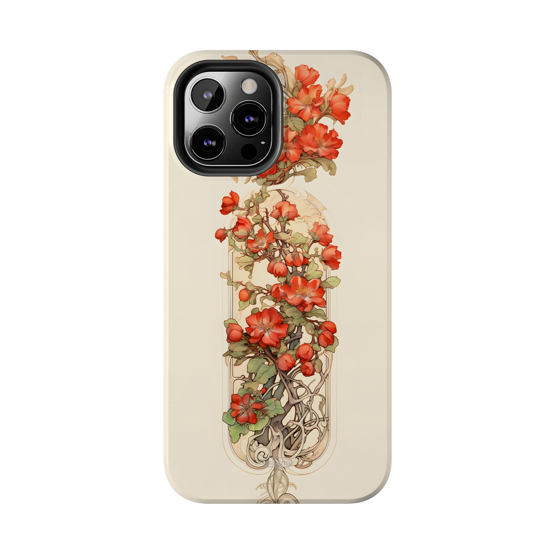 Tough Phone Cases - Birth Flower May - Hawthorn