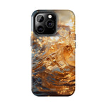 Load image into Gallery viewer, Tough Phone Cases - Golden Sea Sparkles