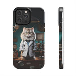 Load image into Gallery viewer, Tough Phone Cases - Serious Doctor Cat