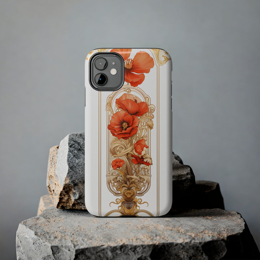 Tough Phone Cases - Birth Flower Aug. - Poppy