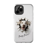 Load image into Gallery viewer, Tough Phone Cases - Labrador Retriever in Wall Hole