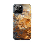 Load image into Gallery viewer, Tough Phone Cases - Golden Sea Sparkles