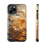 Load image into Gallery viewer, Tough Phone Cases - Golden Sea Sparkles
