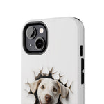Load image into Gallery viewer, Tough Phone Cases - Labrador Retriever in Wall Hole