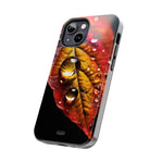 Load image into Gallery viewer, Tough Phone Cases - Water drops on Leaf