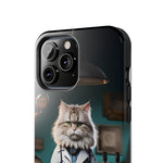 Load image into Gallery viewer, Tough Phone Cases - Serious Doctor Cat