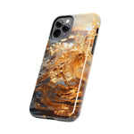 Load image into Gallery viewer, Tough Phone Cases - Golden Sea Sparkles