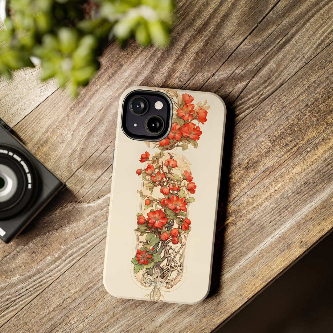 Tough Phone Cases - Birth Flower May - Hawthorn