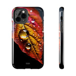 Load image into Gallery viewer, Tough Phone Cases - Water drops on Leaf
