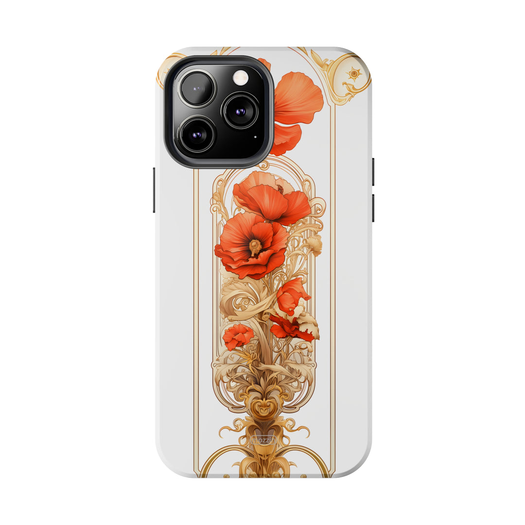 Tough Phone Cases - Birth Flower Aug. - Poppy