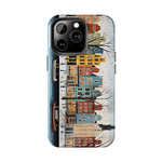 Load image into Gallery viewer, Tough Phone Cases - Typical houses illustration