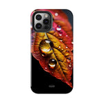 Load image into Gallery viewer, Tough Phone Cases - Water drops on Leaf