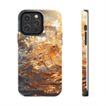 Load image into Gallery viewer, Tough Phone Cases - Golden Sea Sparkles
