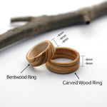 Load image into Gallery viewer, Bethlehem Olive Wood Ring with Bible Verse Engraving