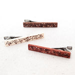 Load image into Gallery viewer, Wooden Tie Clip - Spring plants