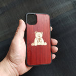 Load image into Gallery viewer, Teddy Bear - Inlaid Wood Phone Case