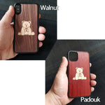 Load image into Gallery viewer, Teddy Bear - Inlaid Wood Phone Case

