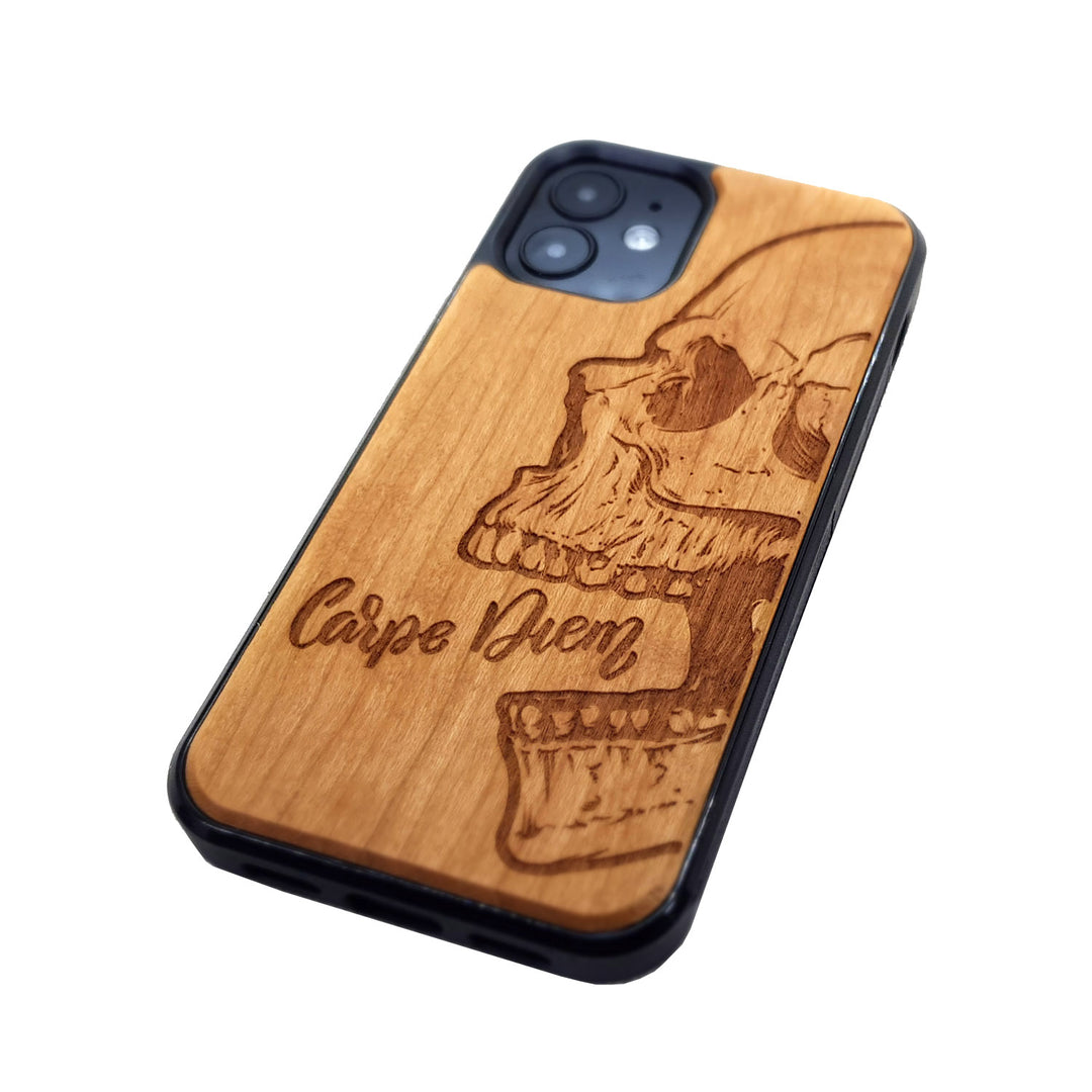 Skull - Wood Phone Case