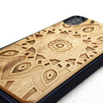 Load image into Gallery viewer, Geometric pattern - Wood Phone Case
