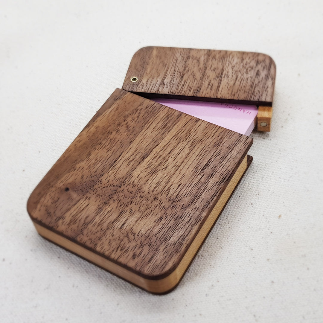 Wood Business Card Holder - Round corner