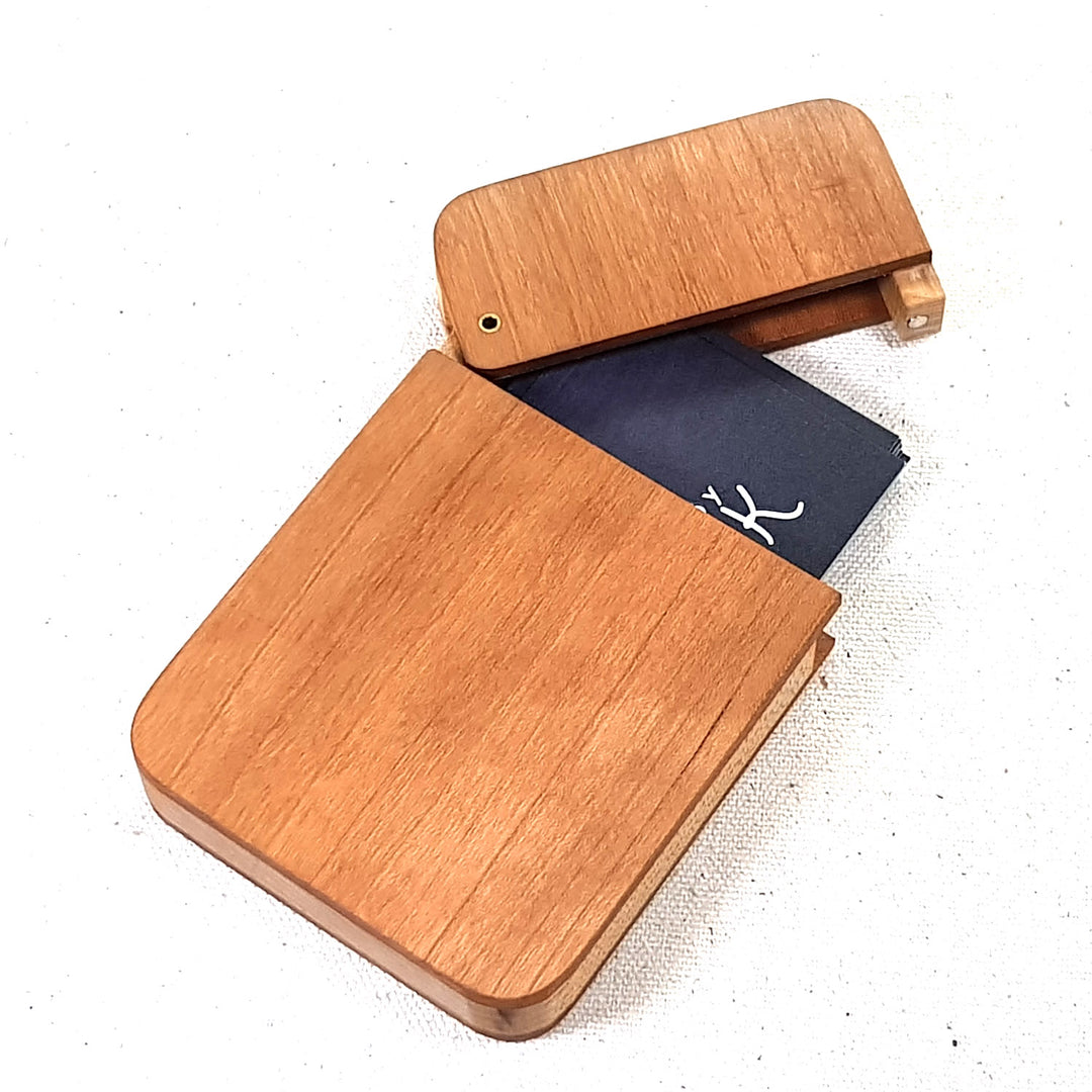 Wood Business Card Holder - Round corner