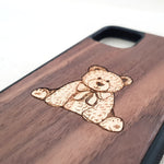 Load image into Gallery viewer, Teddy Bear - Inlaid Wood Phone Case