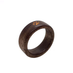 Load image into Gallery viewer, Inlaid Wood Ring - Cat&#39;s Paw
