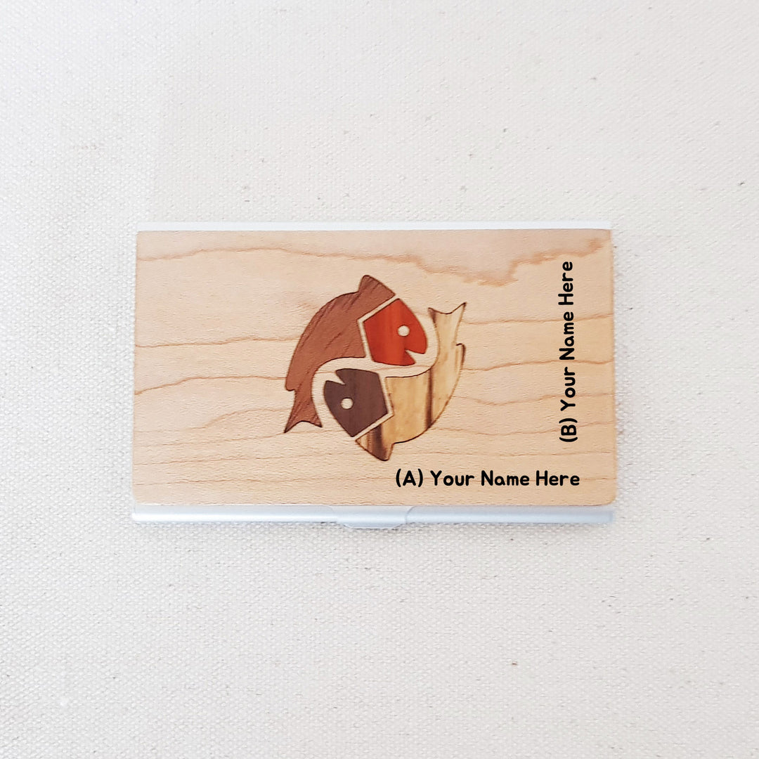 Business Card Holder - Two Fishes