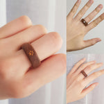 Load image into Gallery viewer, Inlaid Wood Ring - Cat's Paw