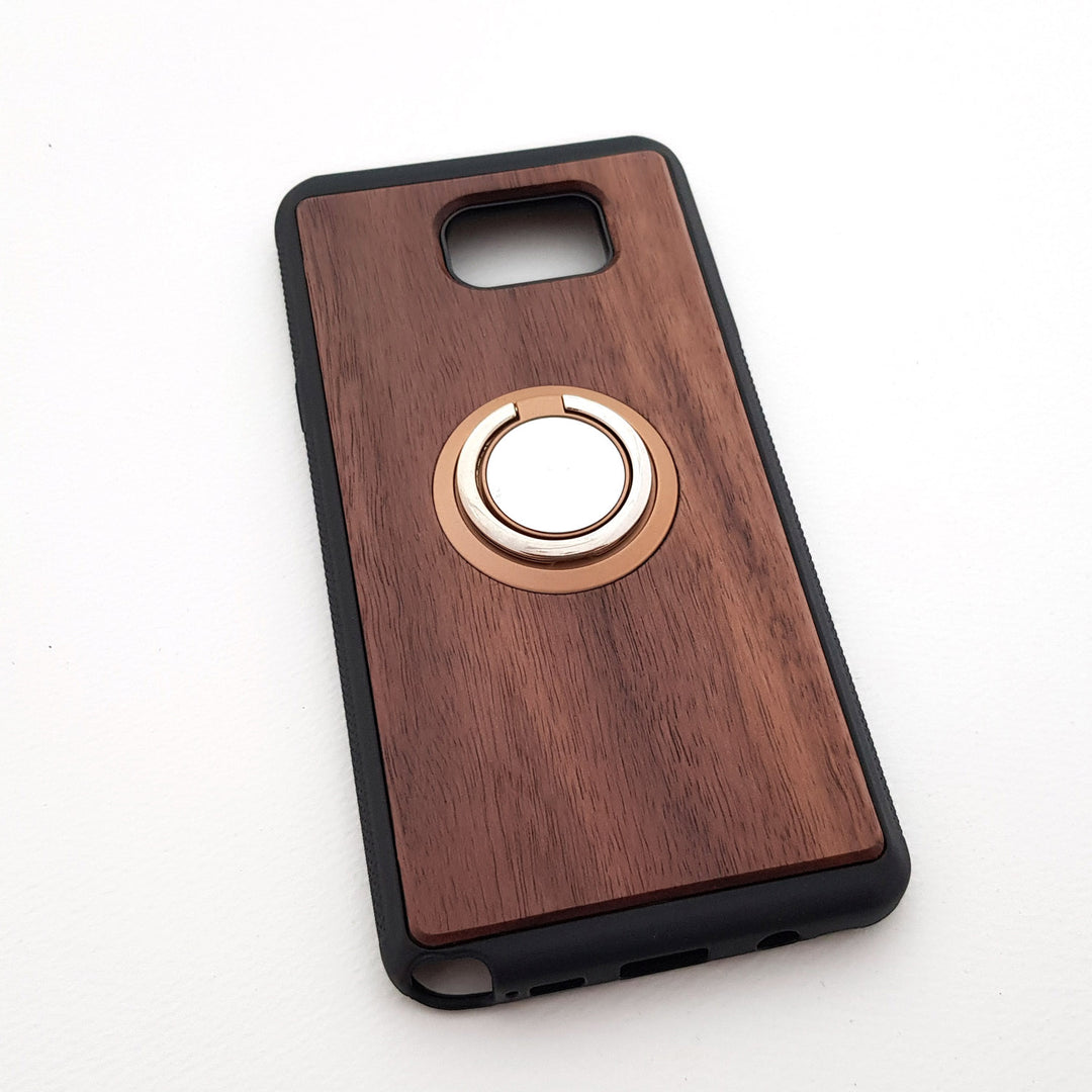 Wood Phone Case w/t Finger Ring