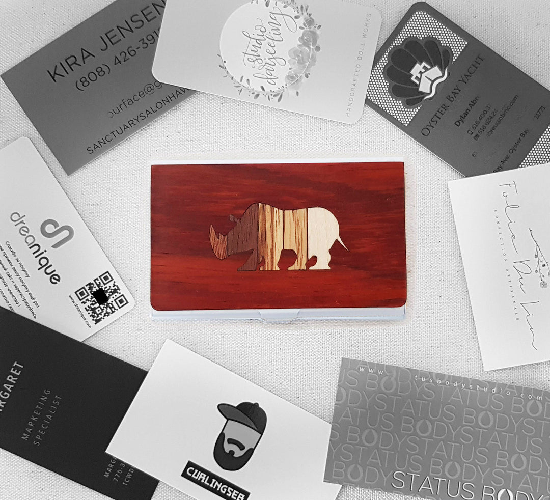 Business Card Holder - Rhino