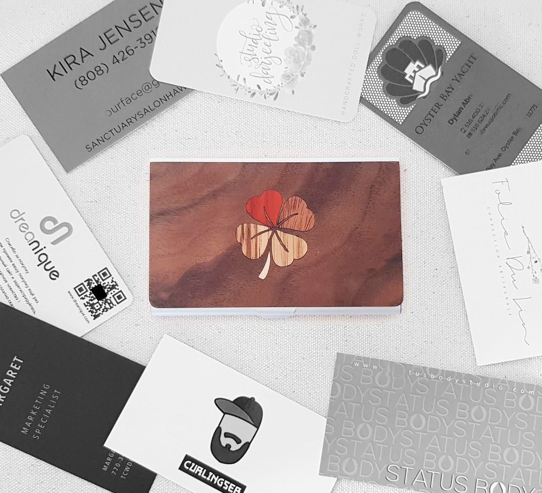 Business Card Holder - Clover