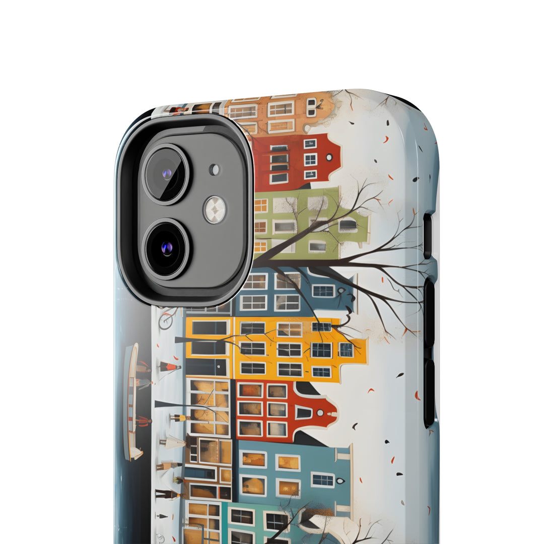 Tough Phone Cases - Typical houses illustration